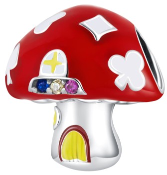 Charms Srebro 925 - Szalony Grzybek Czerwiński