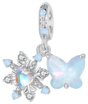 Charms Srebro 925 - Zimowa Opowieść, Motylek Czerwiński