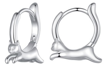 Kolczyki Srebrne - Kotek Czerwiński